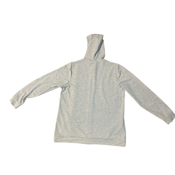 Quacker Factory Zip Up Sparkle Hoodie Sweatshirt Jacket Gray Sequin Size Large - Picture 2 of 9